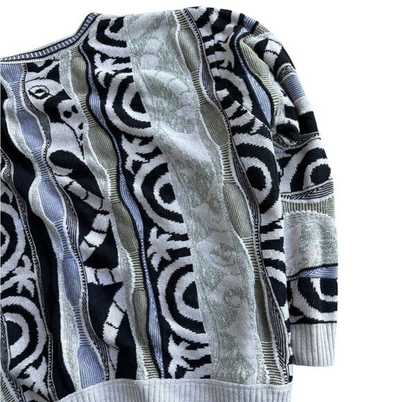 Rare White/Black Coogi-Style London Fog Sweater – XL - Picture 7 of 7